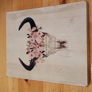 11x14 cow skull wall art